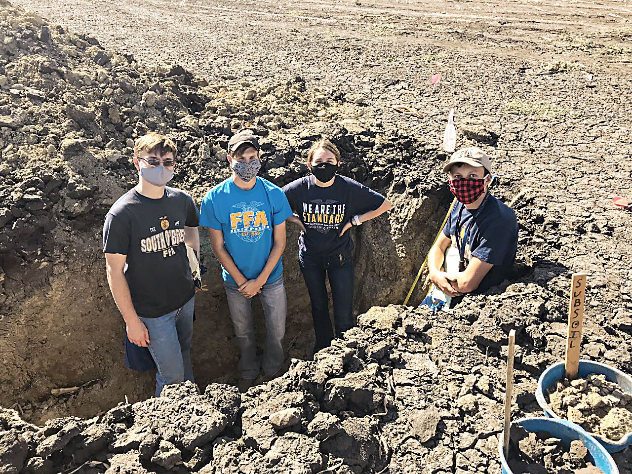 South O'Brien FFA soils team